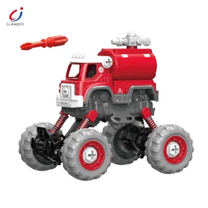 Chengji Diy Vehicle Set Toy Educational Disassembly Assembly 4 Drive Suspension Pull Back Rock Crawl Diy Vehicle for Kids Set