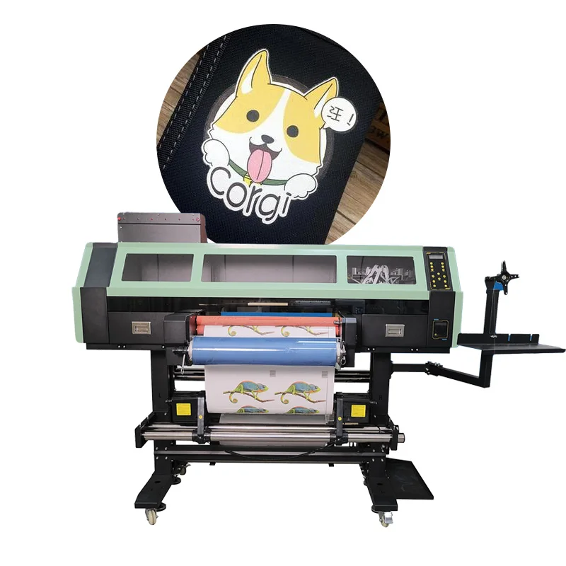 UV Printer 60cm  I3200 Three Print Head Crystal Label All in One UV DTF Printer for Glass Ceramic Acrylic Printing