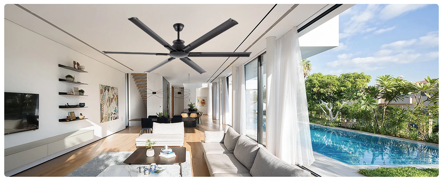 Large Industrial Fan, Aluminum, Ceiling - detail 18