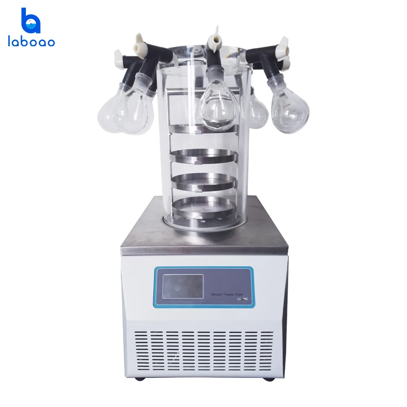 Electric Heating Manifold Top Press Lab Freeze Dryer  China Electric  Heating Manifold Top Press Lab Freeze Dryer Manufacturer and Supplier -  LABOAO