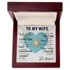 Gold Necklace + Card Gift Box LED