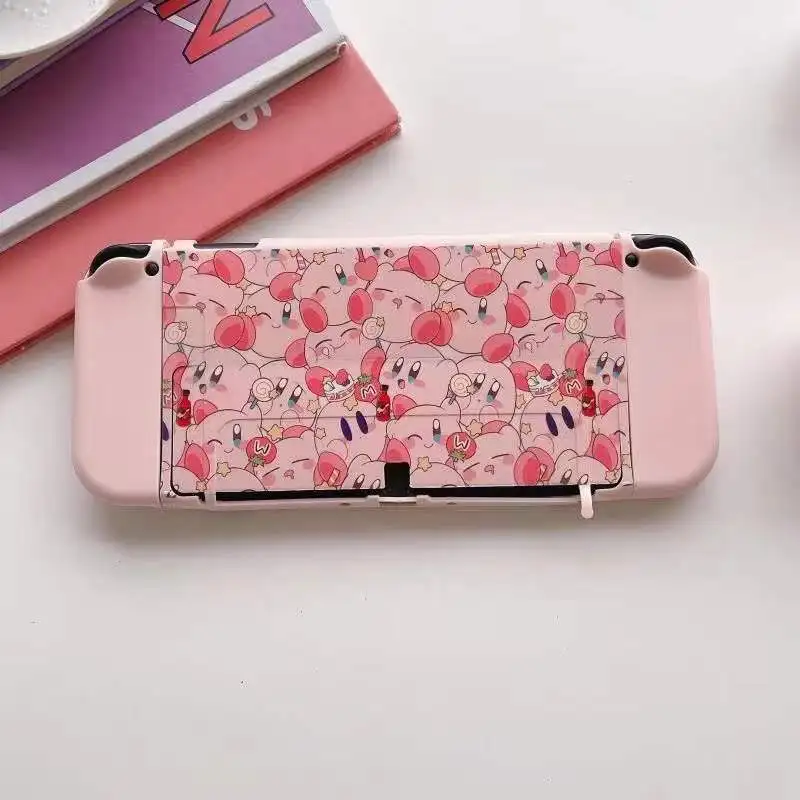 Раздельный чехол для Nintendo switch ТПУ чехол для переключателя игровой чехол мягкий дизайн для swatch c-черный