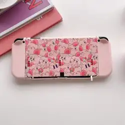 Раздельный чехол для Nintendo switch ТПУ чехол для переключателя игровой чехол мягкий дизайн для swatch c-черный