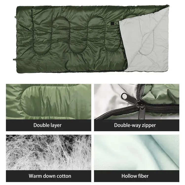 HOMFUL Ultralight Portable Polyester Winter Outdoor Adults Compact Single Camping Sleeping Bag