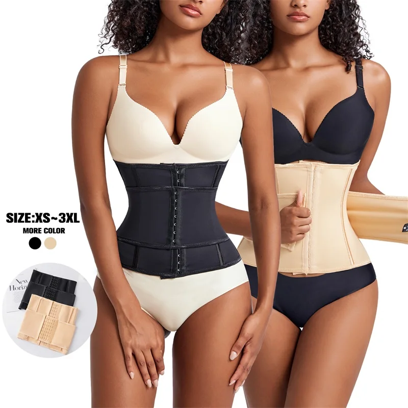 Custom Full Body Waist Cinchers Women Double Belt Trimmer Corset Enhance Waist Trainer Shaperwear Shaping Tummy Control Shaper supplier