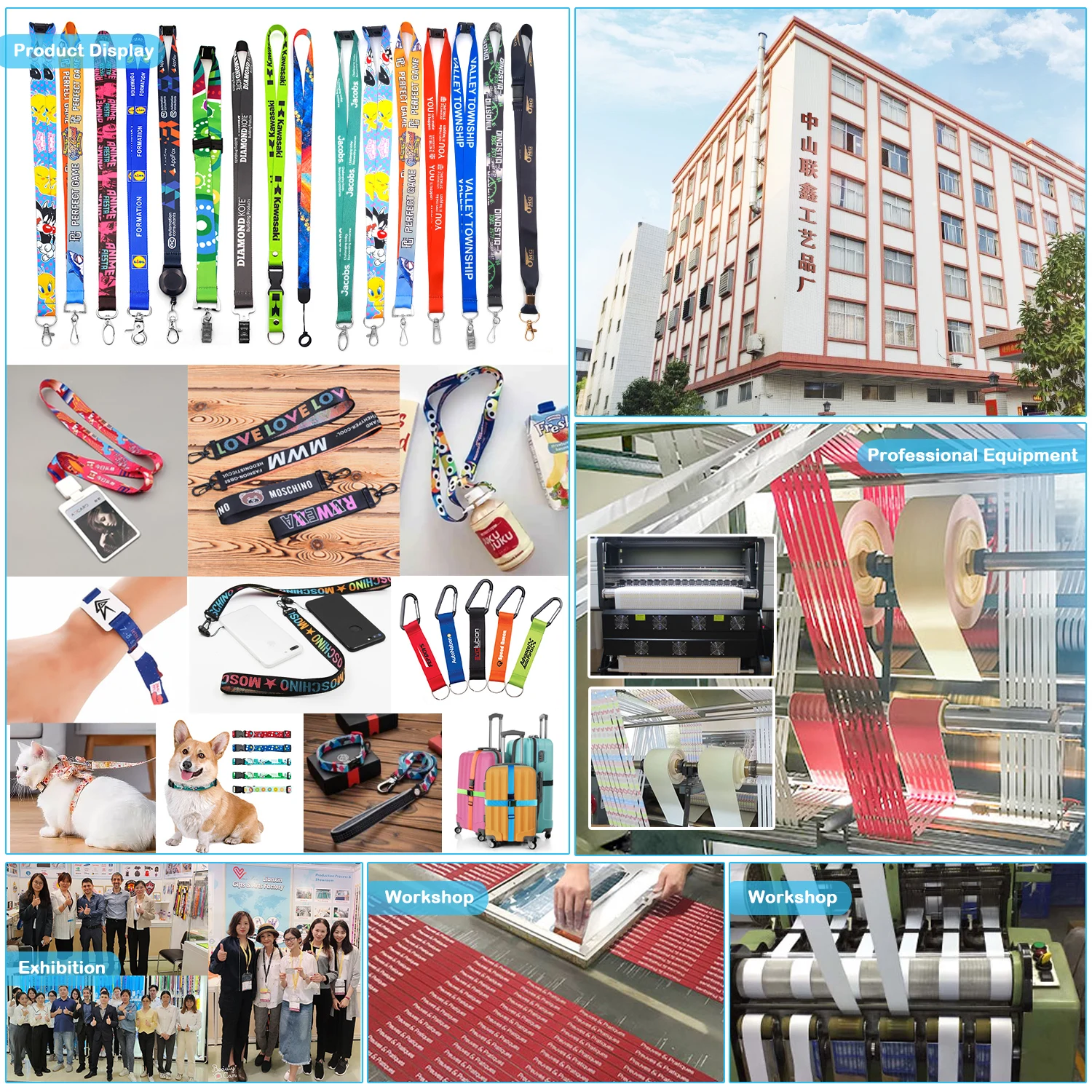 Lanyards with logo Custom Sublimation Polyester Credential Holder ID Card Holder Lanyard