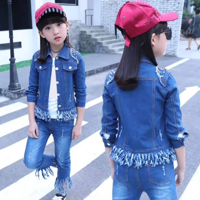 jeans suit for girl