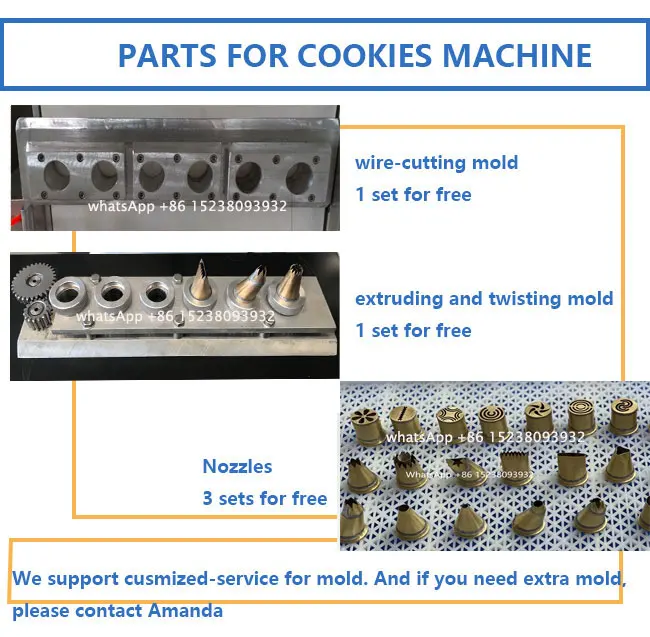 MOXIN Double ColorExtrusion and Wire Cutter Meringue COOKIE Dough Cut Small Biscuit Danish Butter COOKIEs Make Machine Price