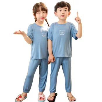 Children Kids Girl sleepwear tops and pant pajama sets