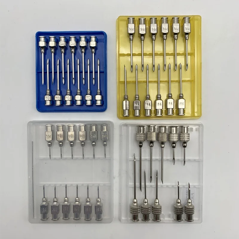 獣医用ステンレス鋼針14G--27G家畜豚牛低皮注射針家禽動物注射針