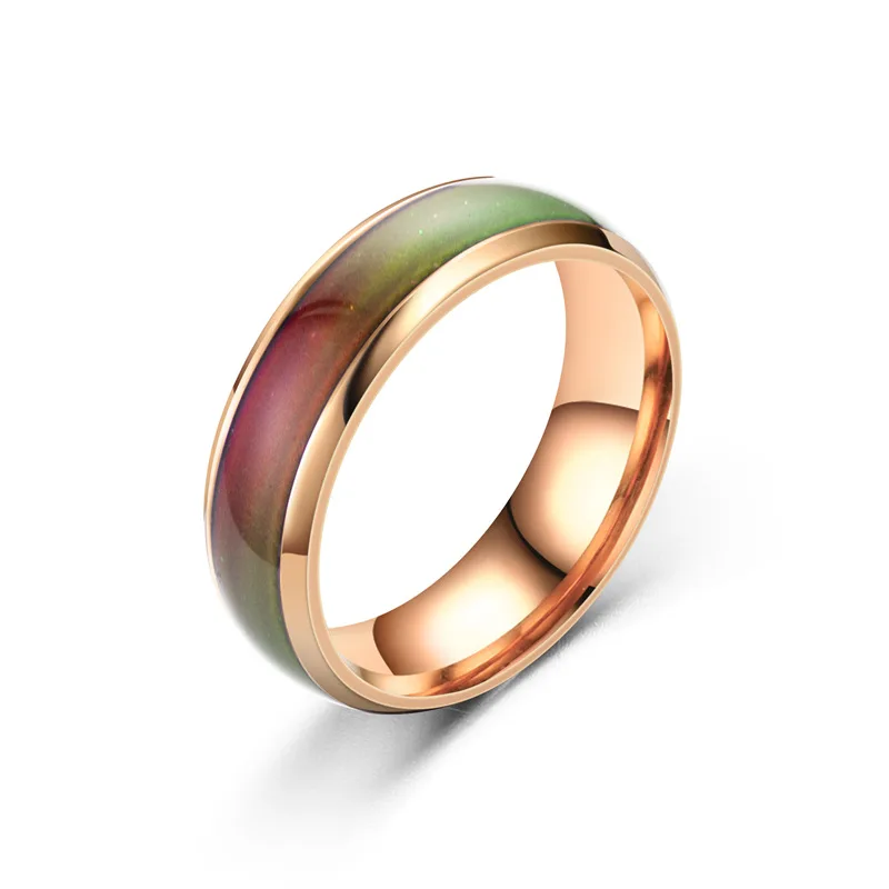 Bague Fantaisie Fleur Séchée Changeante - Ronde, Acier Inoxydable, Couleur Variable, Neuf
