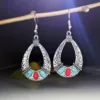 Ancient silver mixed color turquoise