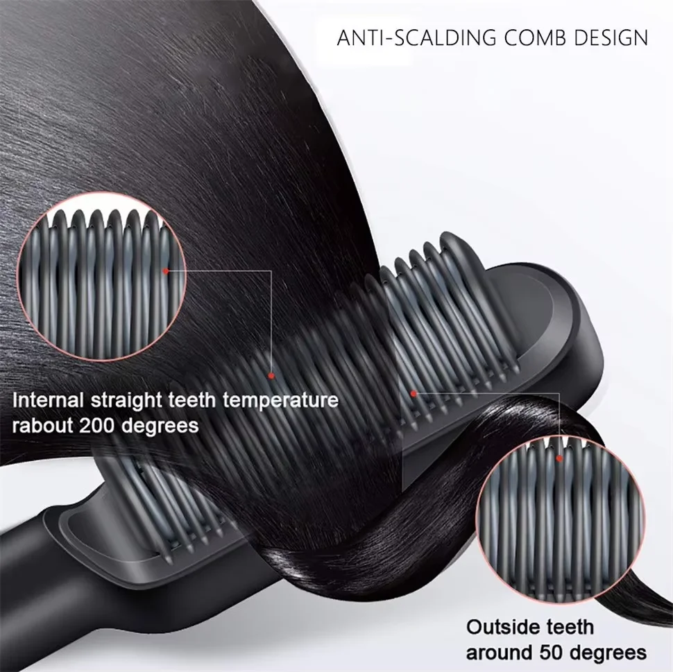 Customized High Quality Hair Straightener Brush Professional Hair Straightener Hot Hair Straightener Hot Comb