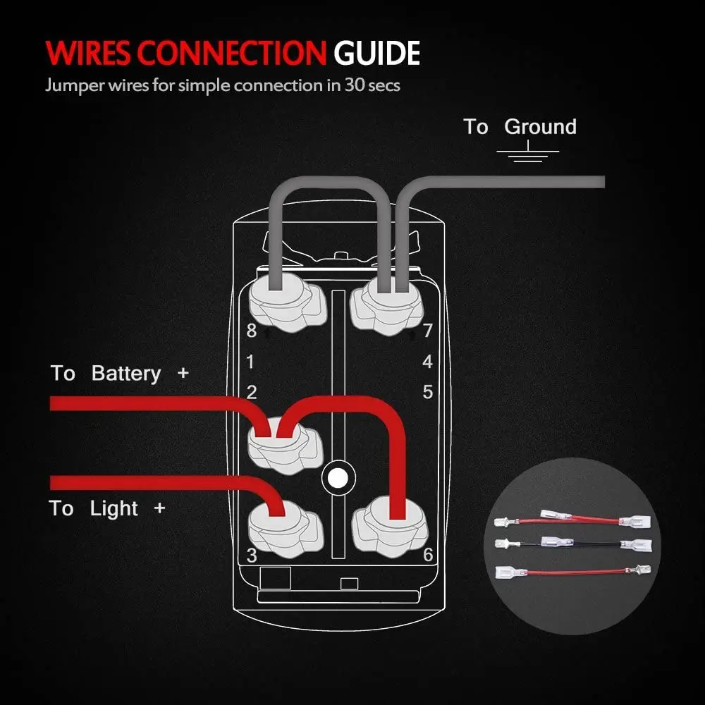 Dc 12v 24v 5 Pin On Off Laser Spot Lights Carling Rocker Switch Led Light  For Car Marine Boat Rv - Buy Caring Switch,Toggle Switch,Rocker Switch  Product on Alibaba.com
