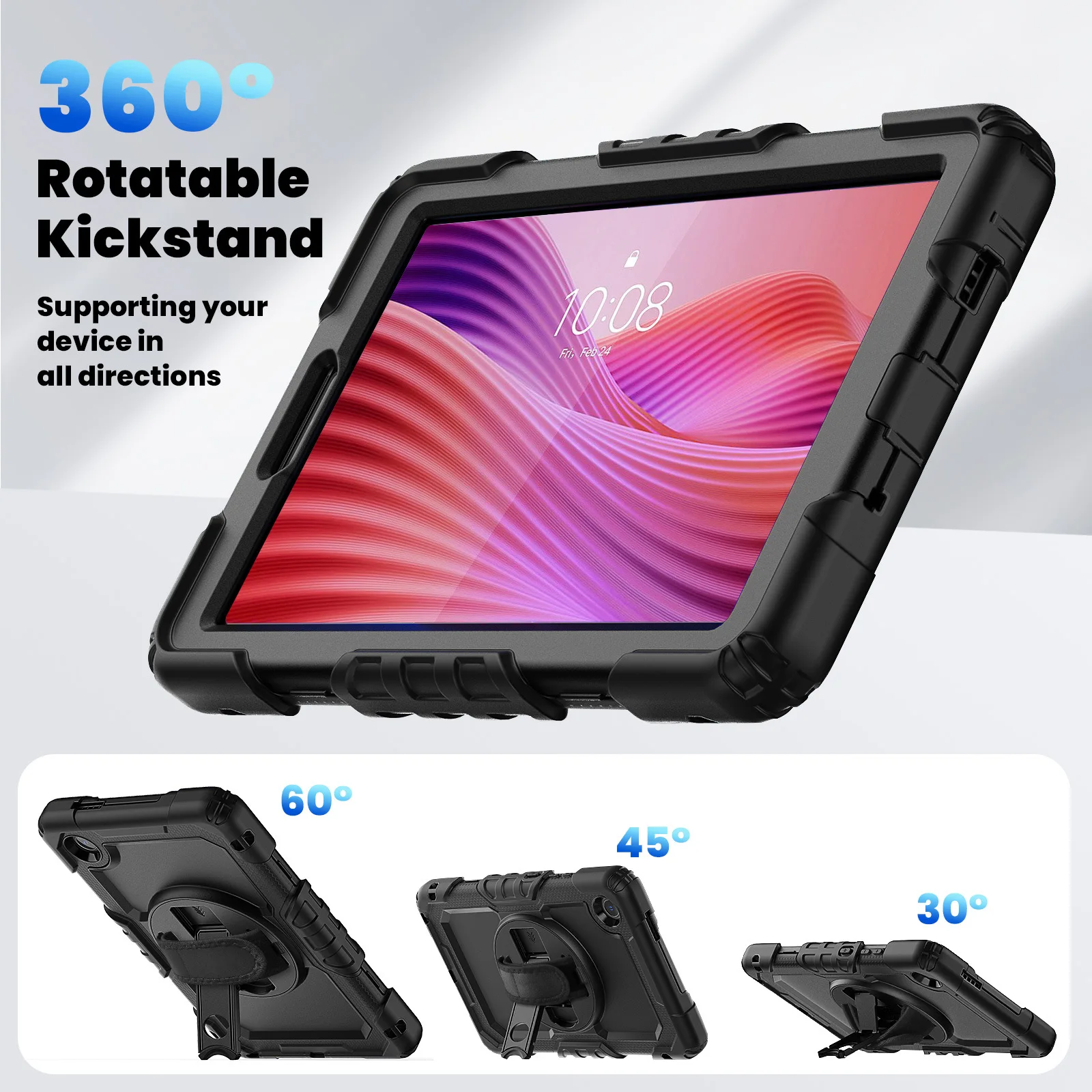 k9 87 inch silicone pc rotating stand with hand strap laudtec-4