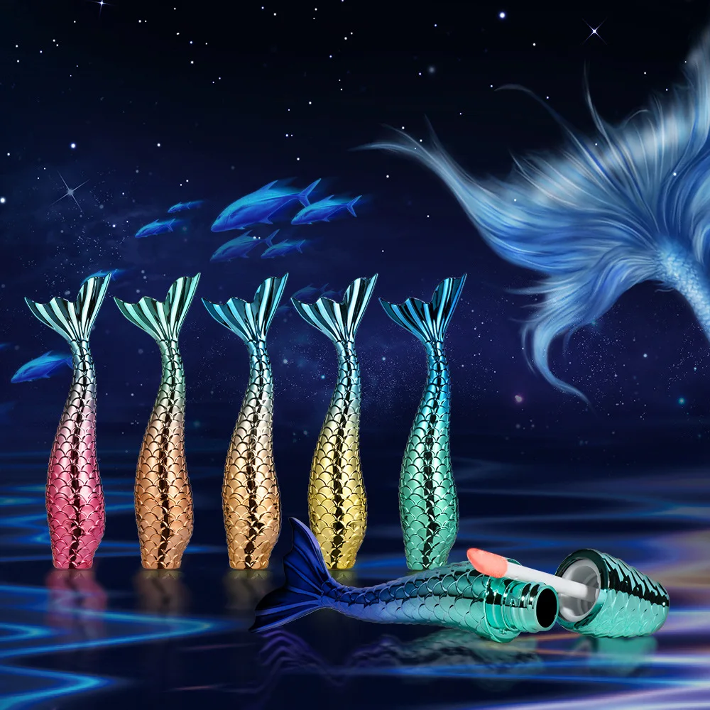 Оптовая продажа, фирменная торговая марка, Новые матовые антипригарные чашки, блеск для губ «русалка» без потери цвета