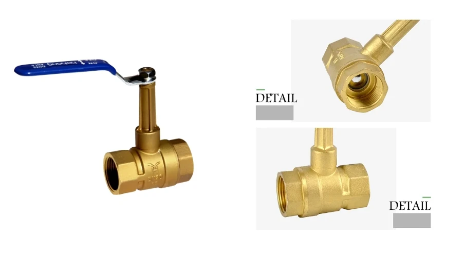 Heavy Duty Brass Ball Valve Long Handle 600 WOG FNPT FIP Threaded Manual Power Compressed Air Water Oil Gas Plumbing OEM Support manufacture