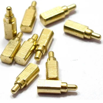 Customized length reel package 5V 1A 12V 2A single pin gold plated side solder SMT Pogo pin connector