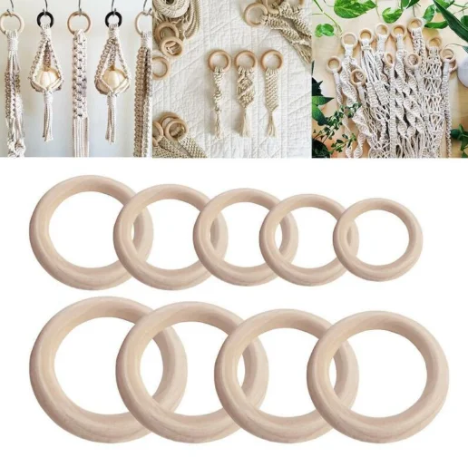 wooden rings for crafts for decoration