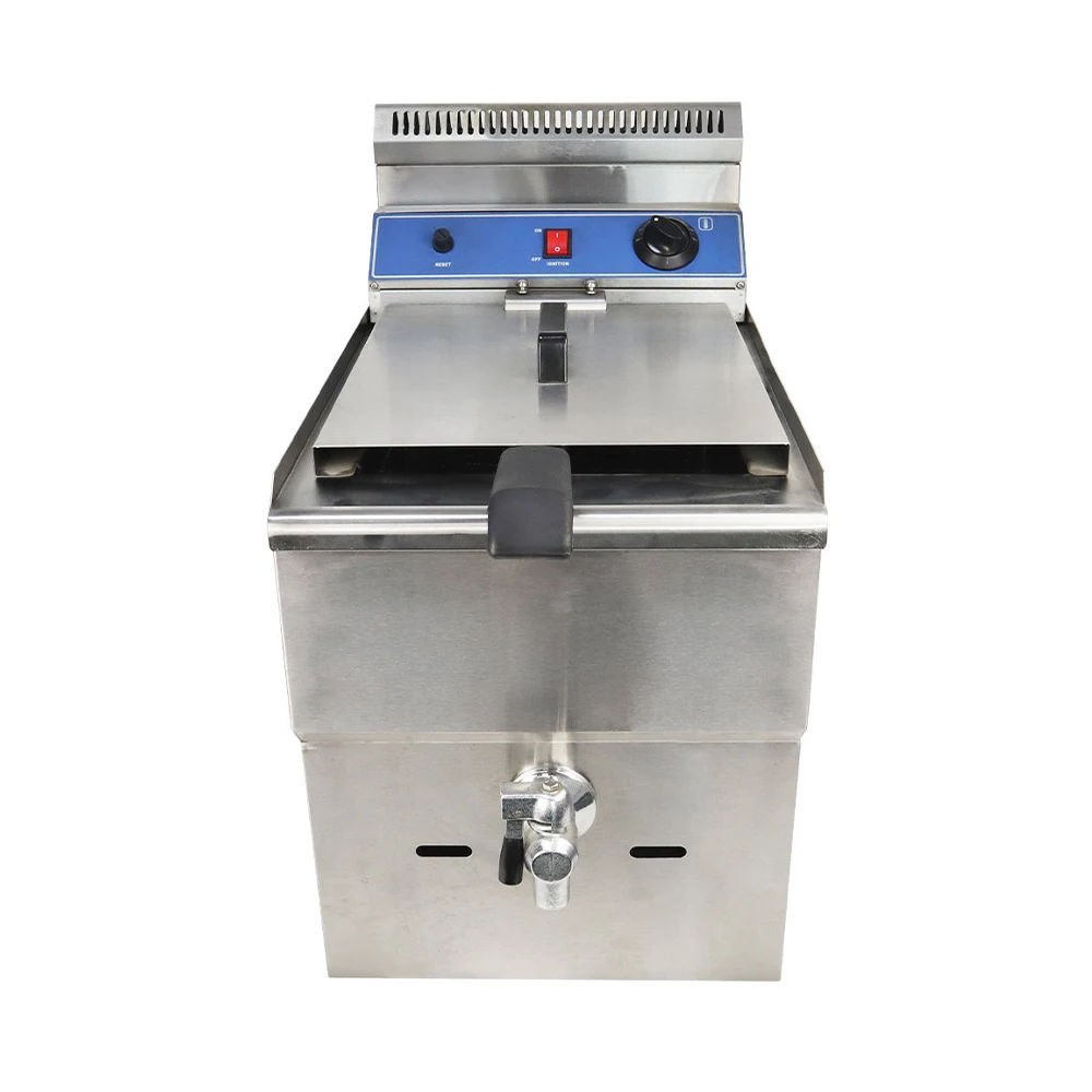 Single/Double 17l Commercial Countertop Propane Lpg Gas Deep Fryer on Sale Deep Fryer Electric Commercial