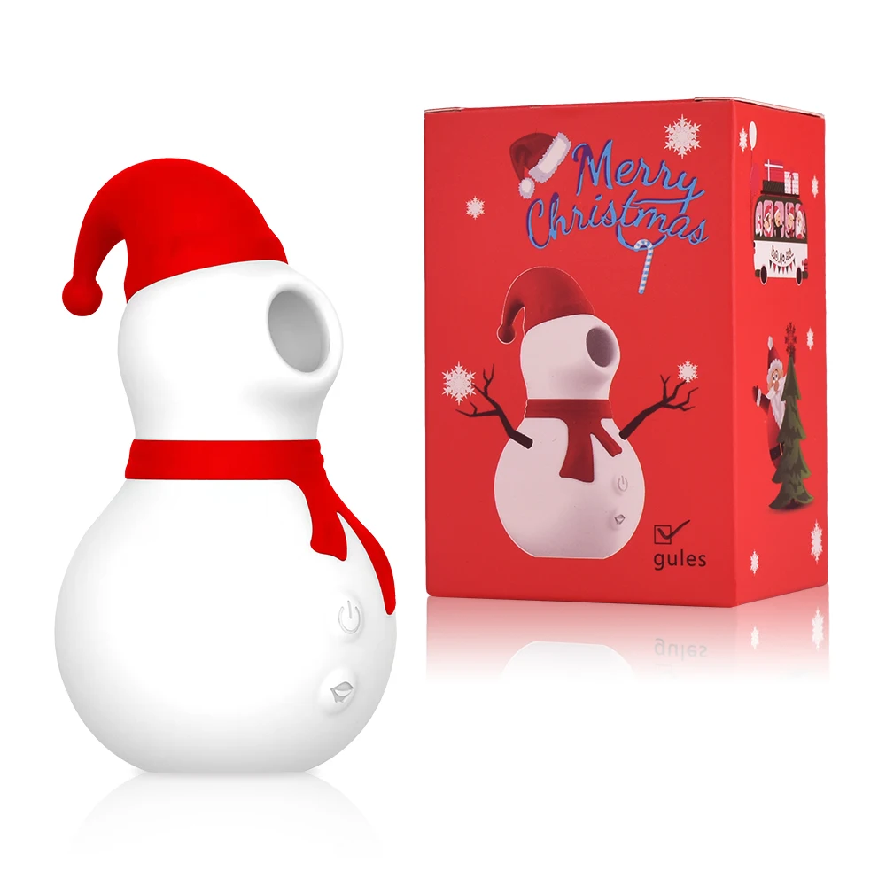 Wholesale Christmas Sex Toys 10 Modes Sucking Sex Machine Snowman Shaped Oral Clit Sexy box gift Pussy Vaginal Vibrator For Women From m.alibaba pic pic