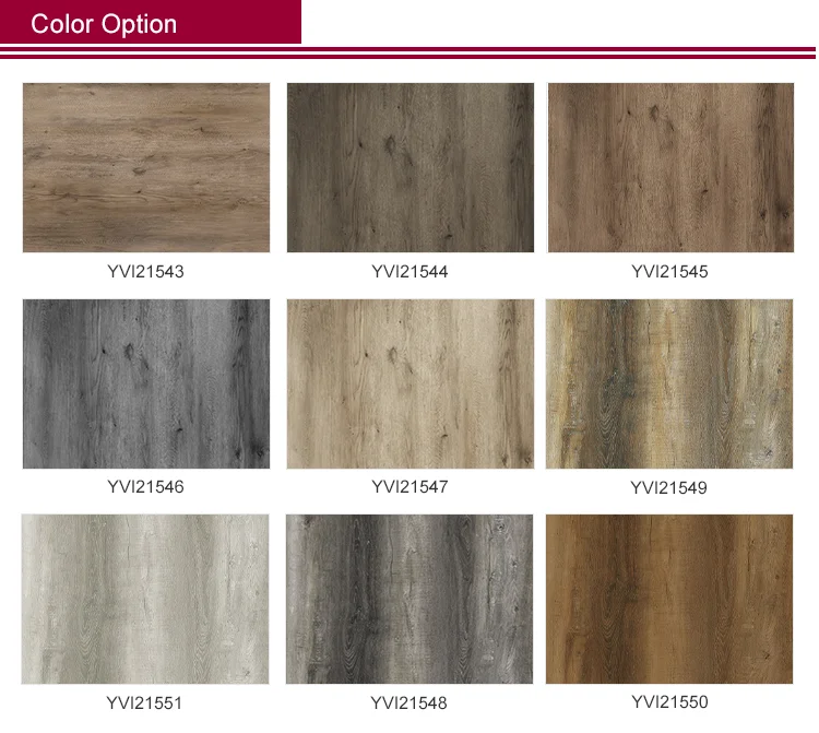 Indoor Usage SPC Rigid Vinyl Flooring Morden Self Adhesive Plastic Floor