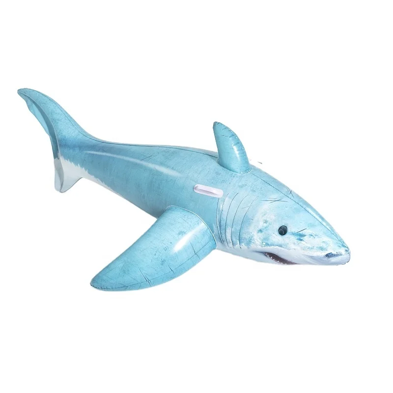 Bestway 41405 Swimming Pool Water Play Toys Realistic Inflatable Shark ...