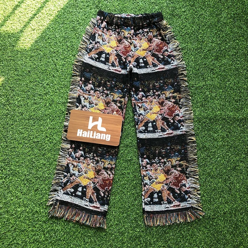 New Wholesale Street Wear Custom Tapestry Pants Plus Size Mens Rug