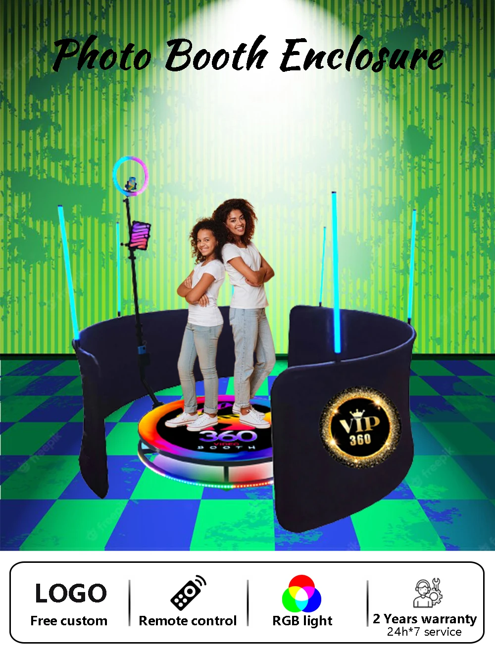 Station Selfie Photomaton Universelle Pour IPad 10,2, 10,9, 11 Et 12,9 Pouces - Neuf