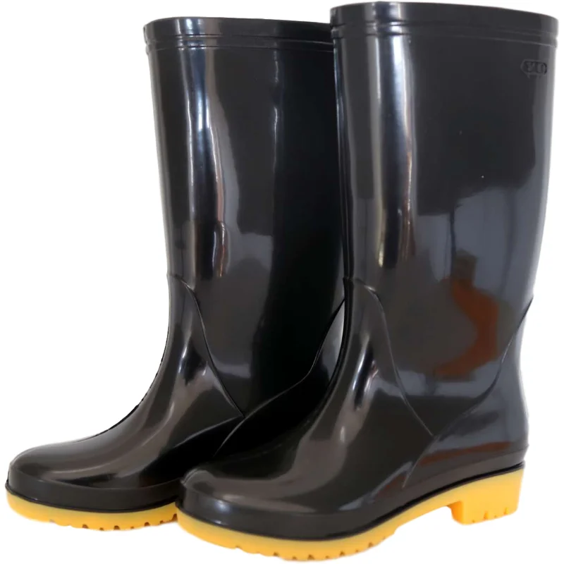 Bottes De Pluie Design À Bout Carré Pour Femme – Bottines En Caoutchouc À Semelle Épaisse Pour Lhiver – Chaussures Imperméables Durables Du 55,88 € | DHgate