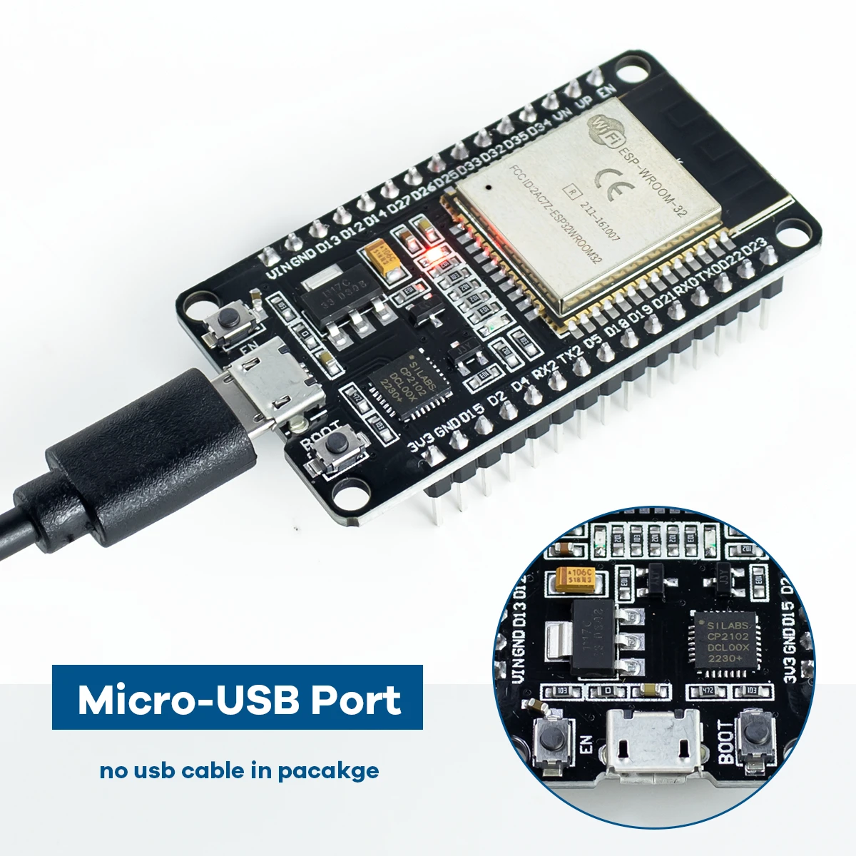 ESP-WROOM-32 Development Board - Dual Core ESP32 Microcontroller