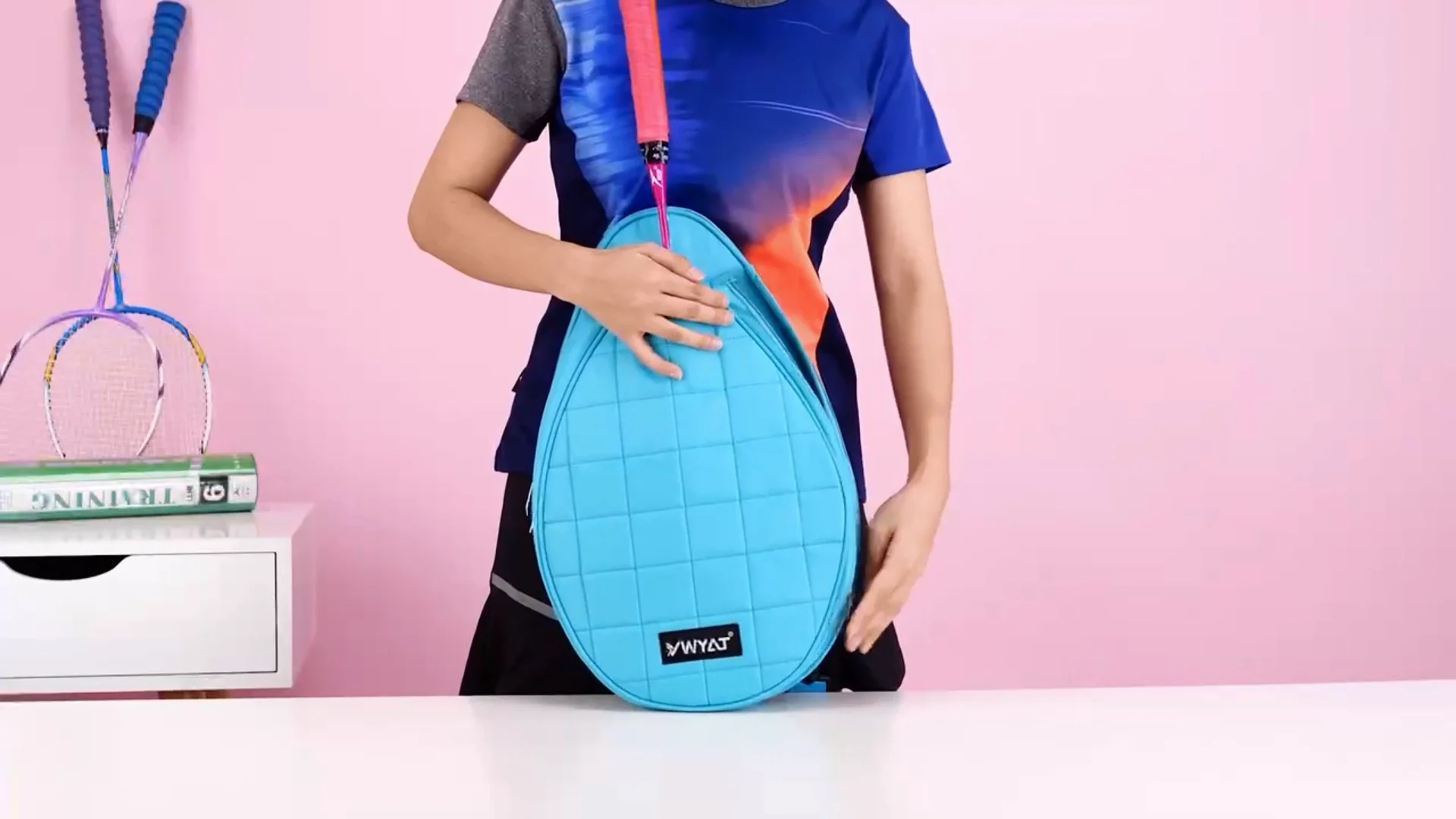 Outdoor Travel Portable Adjustable Shoulder Strap 2pack Tennis Racket