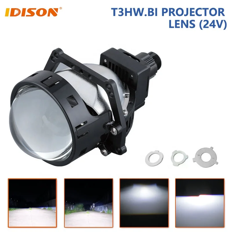 IDISON T3HW Motorcycle Lighting Systems Bi Led Projector 3.0 Laser Bike Light Bike Lamp Blue Light Lens Headlights