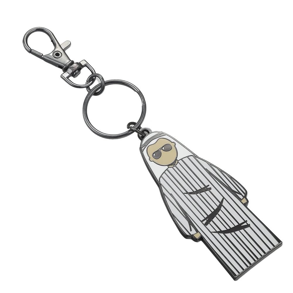 Shiny Nickel Personalized Keychain Burj Khalifa Souvenir