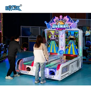 Dual-Player Indoor Coin-Operated Bowling Arcade Video Game Machine Sport Style Lane Master Bowling Arcade Game Sale Made Metal