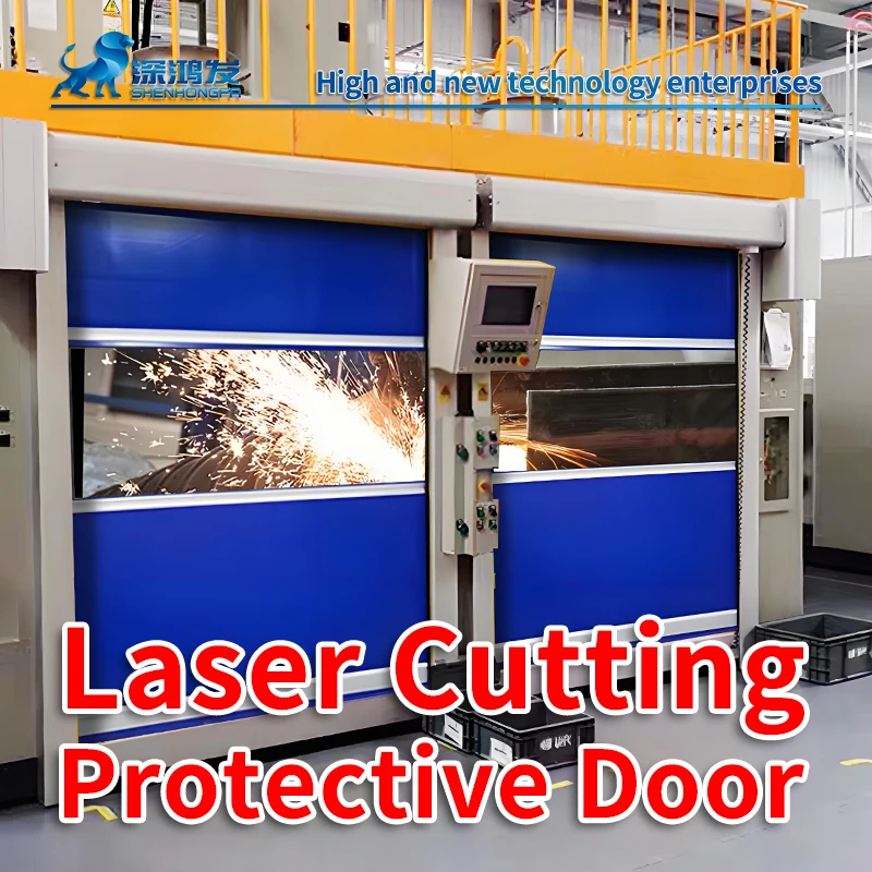 PVC Electric Rolling Shutter Door for Dust-Free Workshops and Garages Insulated Quick Lift for Malls and Underground Storage