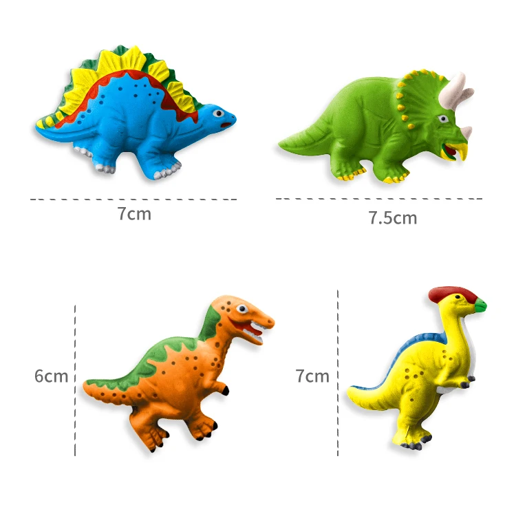 Kids Dinosaur Plaster Diy Drawing Plaster Mold Shapes Dinosaurs