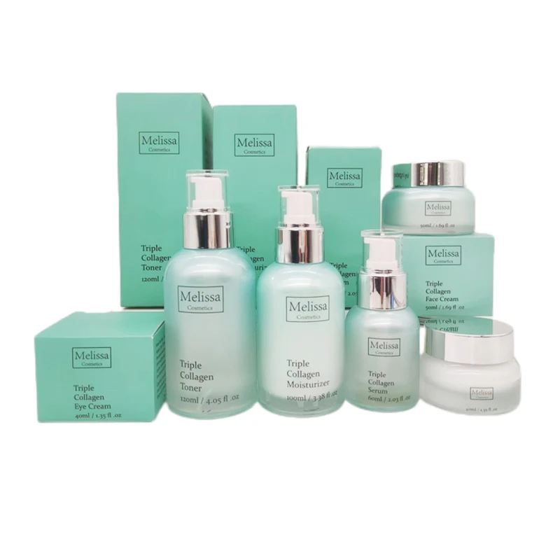 TZ03 OEM ODM Пользовательский логотип низкий минимальный заказ частная марка набор для ухода за кожей косметика крем очищения лица тоник сыворотка