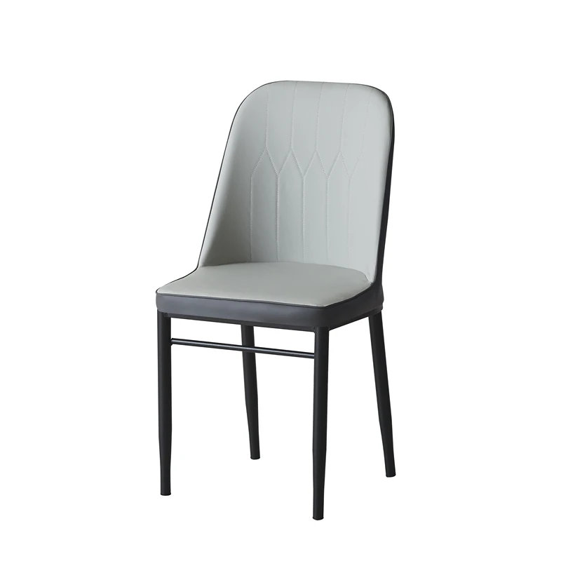 Free Sample Dining Modern Pu Gold Metal Leg Tufted Luxury Chair