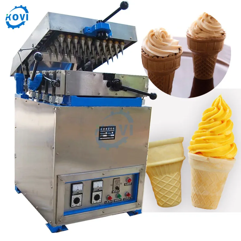 Ice Cream Cone Wafer Making Machine Ice Cream Paper Cone Sleeve Umbrella Wafer Making Machine