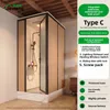 WoodHouse 1,3x1,0 C Jazz Bianco Apertura Destra Doccia