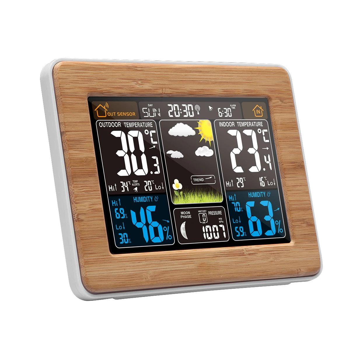 Weather Station With Outdoor Indoor Sensor, Msf Wireless Digital