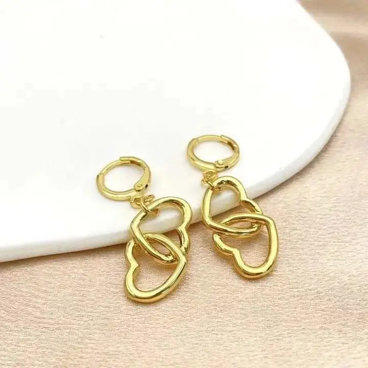 product new 18k gold plated heart link buckle charms classic style alloy bracelet for anniversaries wholesale jewelry-7