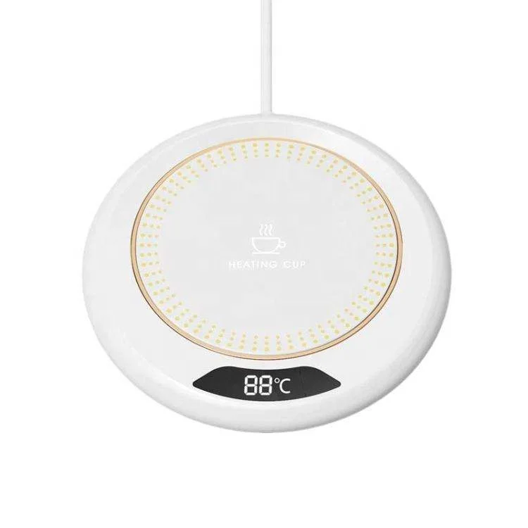 かわいいUSB給電式飲料保温コースター LED温度表示 恒温ヒーター お茶 ミルク ホットドリンク用 7