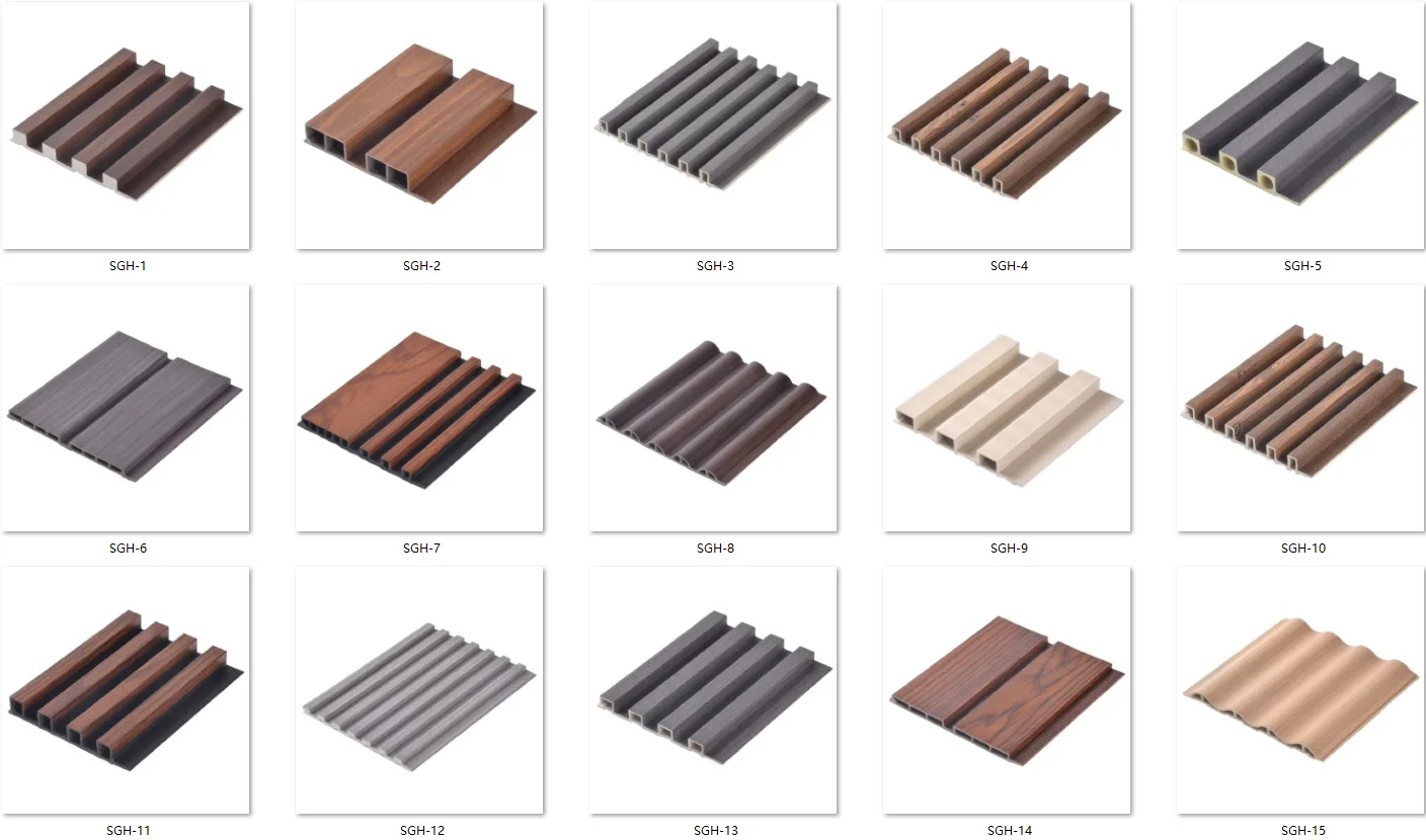 Decroative Cladding Laminated Interior Wood Grain Cladding Exterior WPC Wall Cladding ...