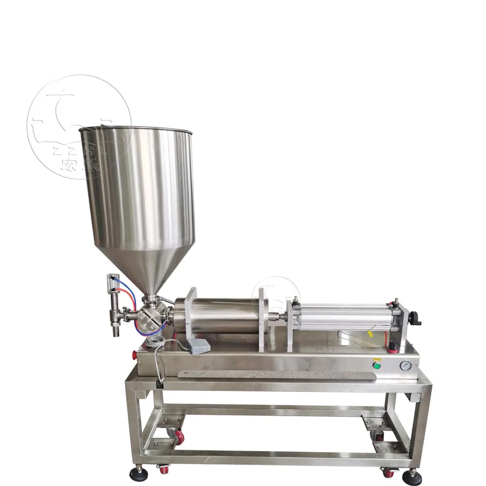 Cremevullingsmachine Paste Roestvrij Staal Voedsel en Drinkwaren Vloeistof Dikke Paste Vulmachine