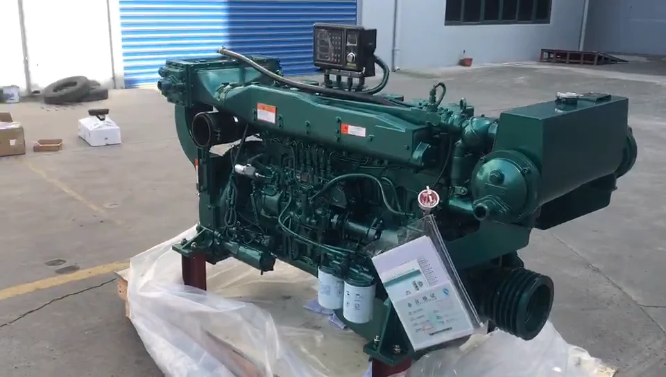 1500rpm Water Cooled Boat Motor Inboard 4 Strokes Sinotruk Wd615.61c06n