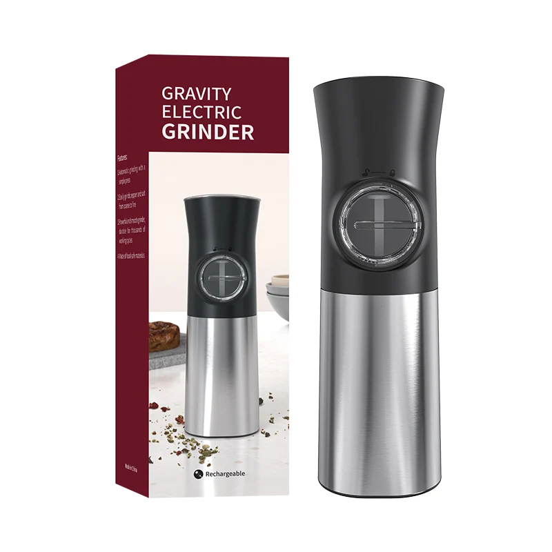 Electric Pepper Mill Sets,Herb Coffee Grinder,Automatic Gravity Induct