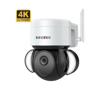 2022 New Design OEM Outdoor 4K 8MP Security System Camera IP PTZ Full Color Night Vision Dome CCTV 8MP Camera
