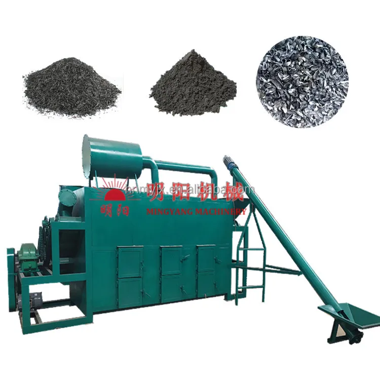 Fully Automatic Biomass Pyrolysis Production Line New Used Condition Industries Charcoal Machine Carbonization Motor Bearing